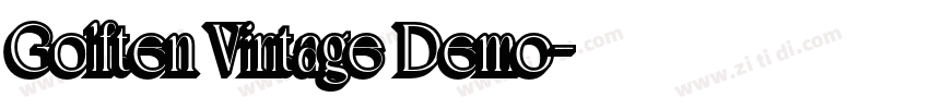 Golften Vintage Demo字体转换